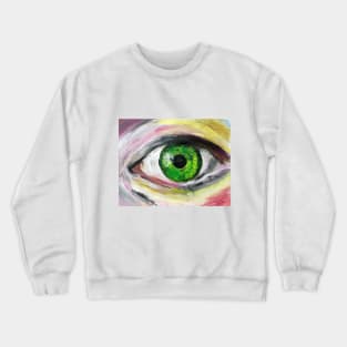 Green Eye Painting Crewneck Sweatshirt